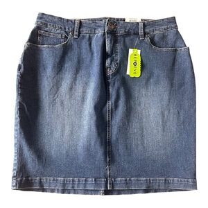 Style & Co mid rise curvy denim skirt Size 14